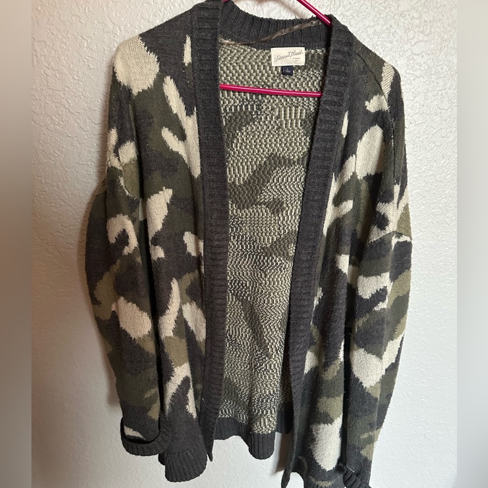 Camo cardigan